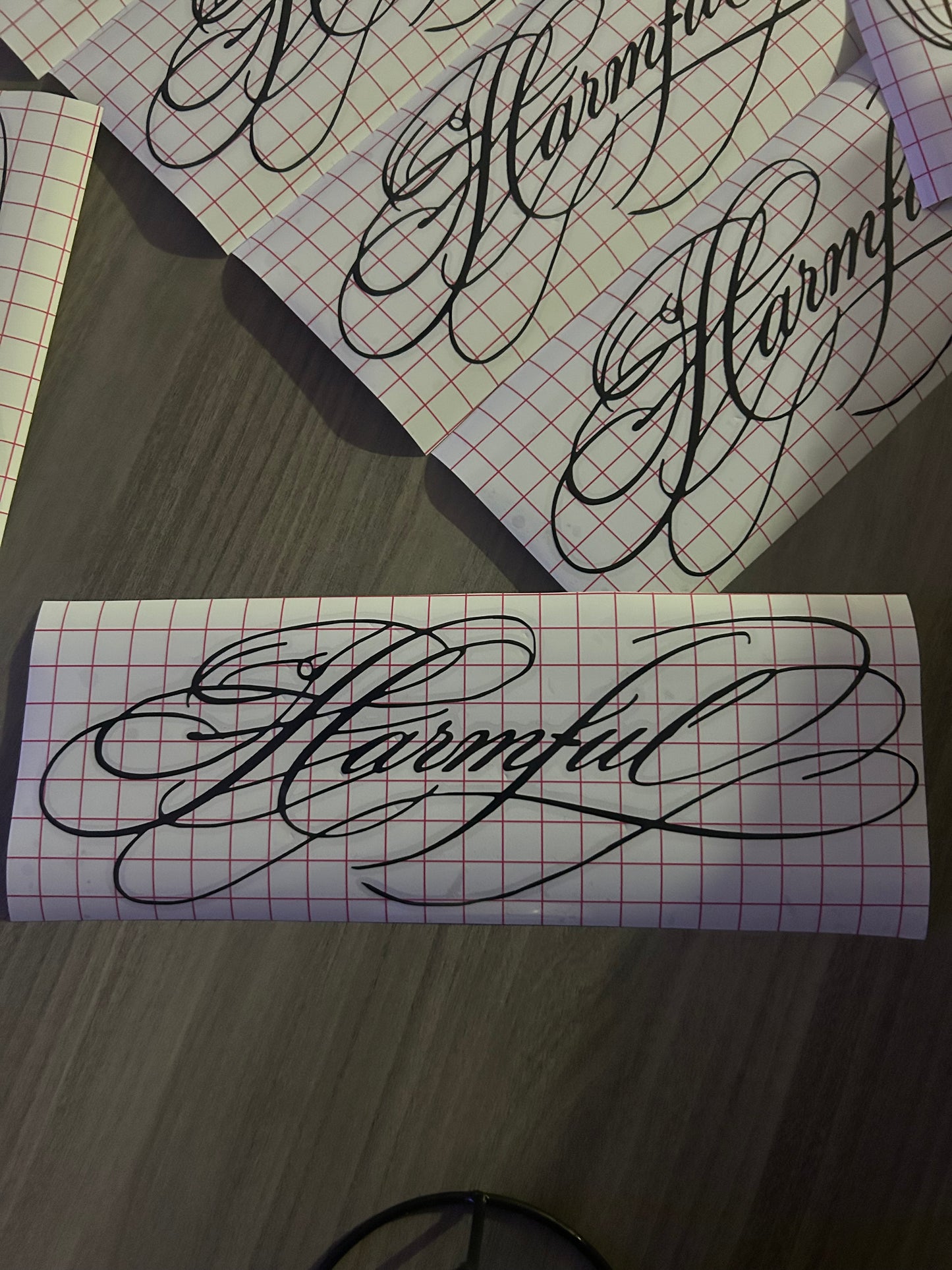 Black Calligraphy Script Slapper.