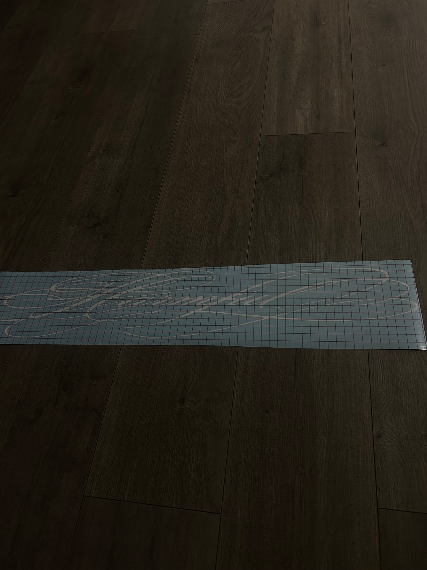 White Calligraphy Script Banner