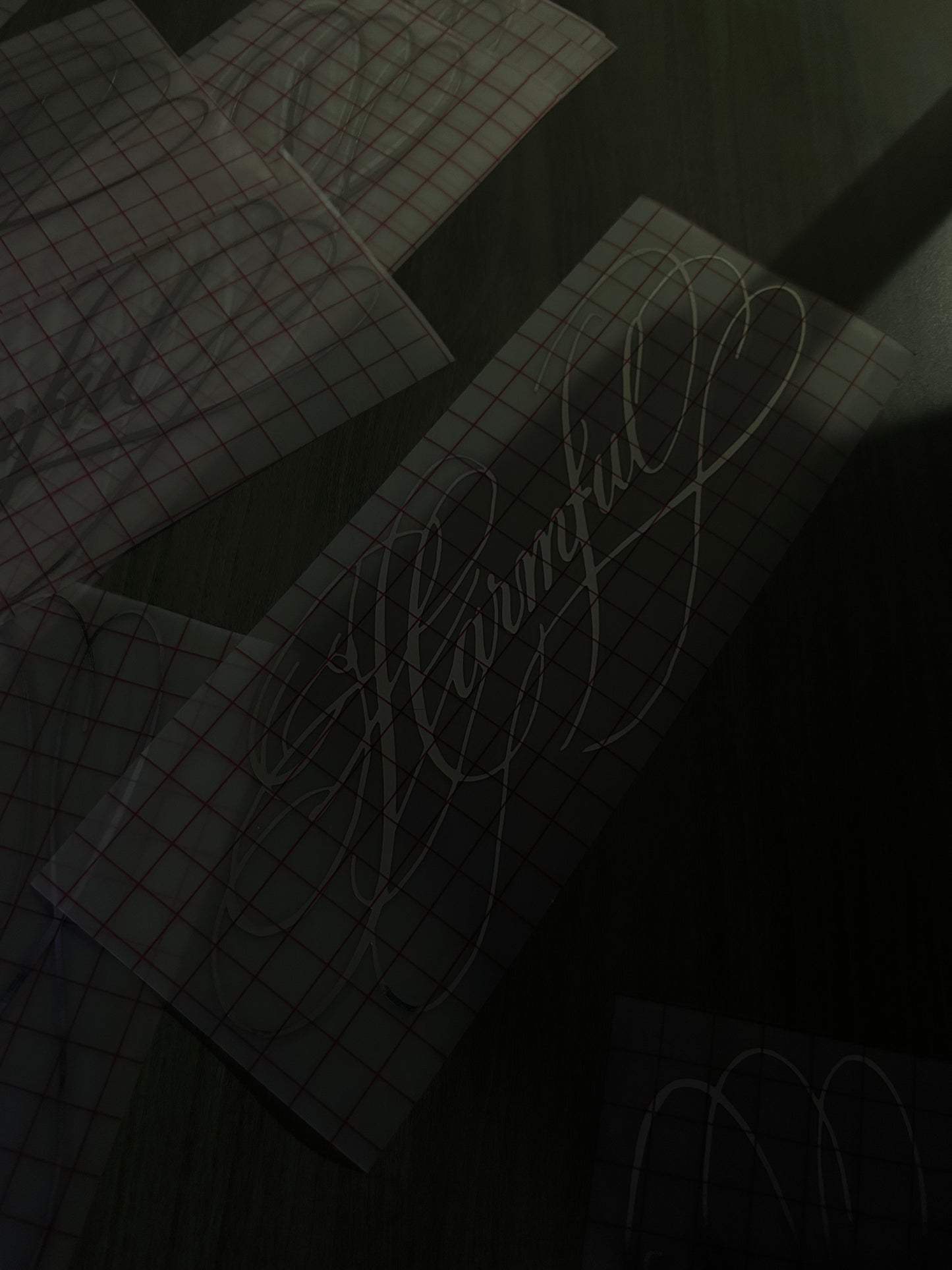 Chrome Calligraphy Script Slapper