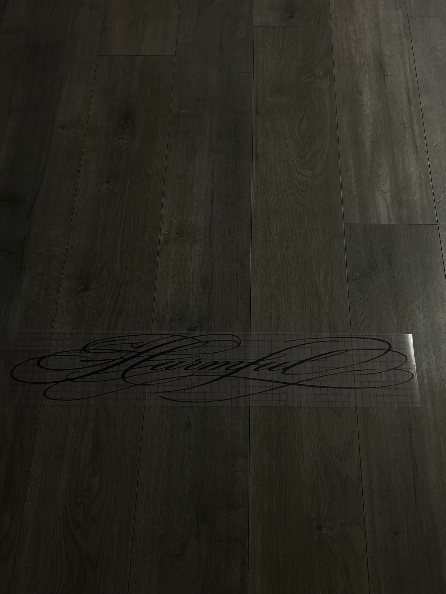Black Calligraphy Script Banner