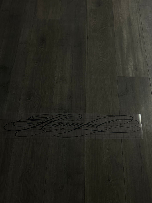Black Calligraphy Script Banner