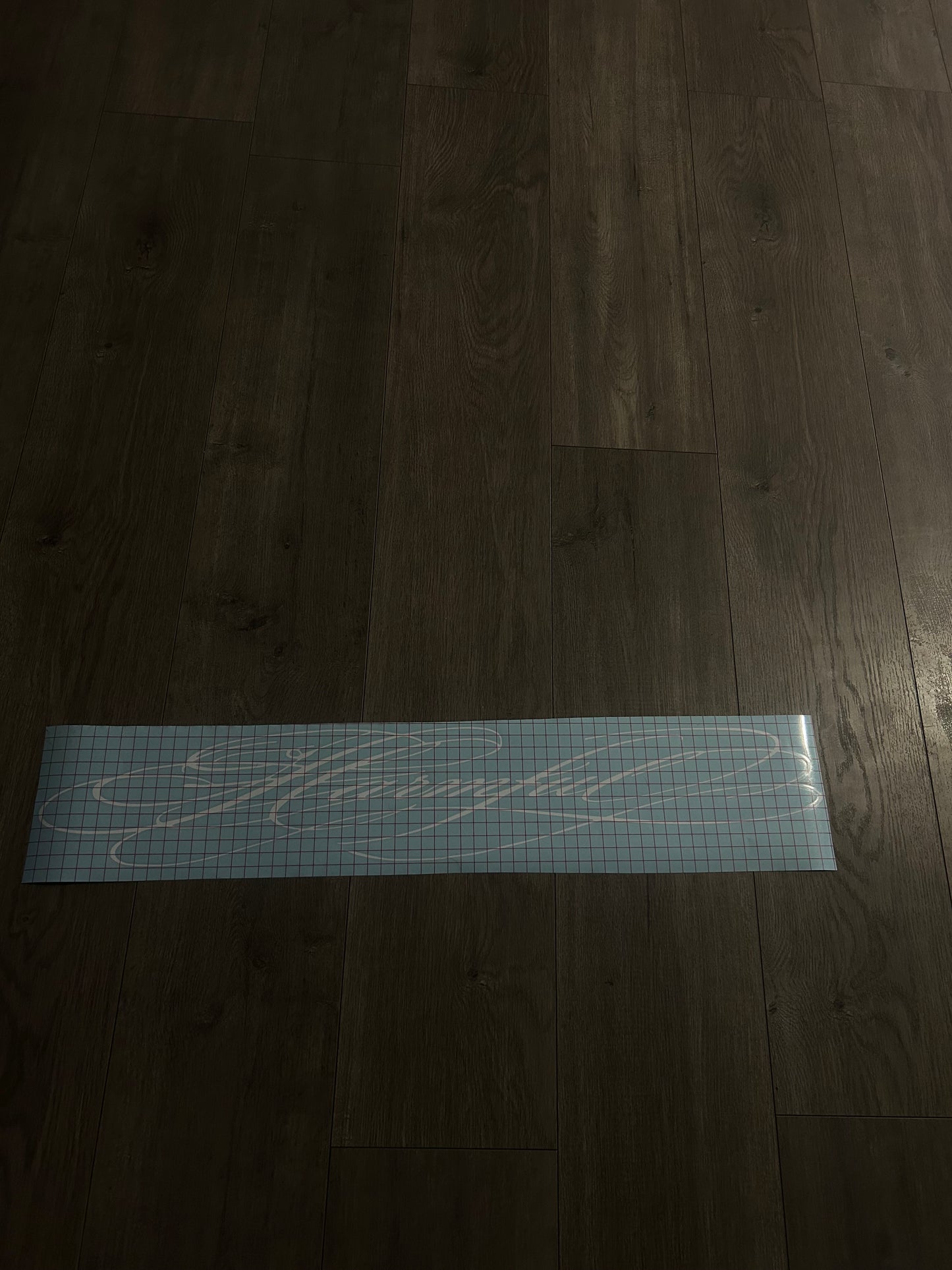 White Calligraphy Script Banner