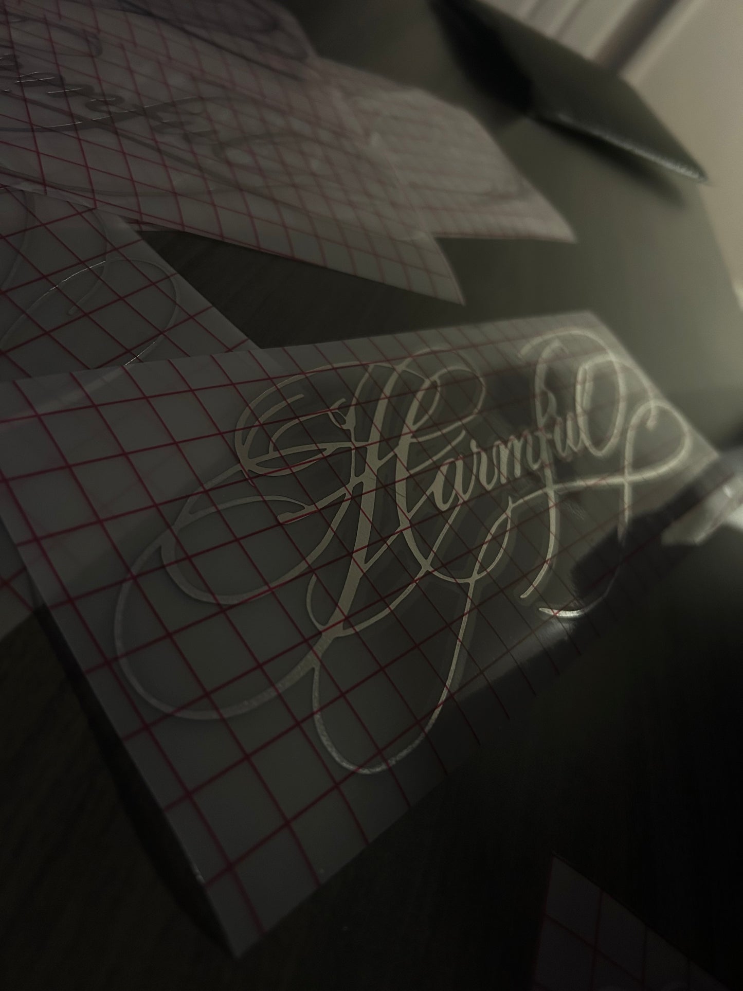 Chrome Calligraphy Script Slapper