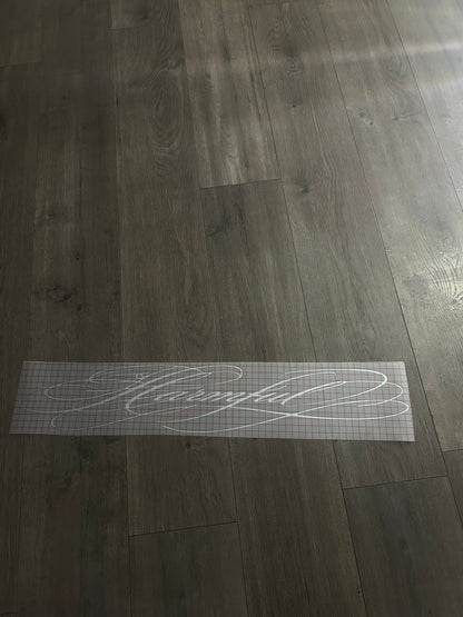 Chrome Calligraphy Script Banner